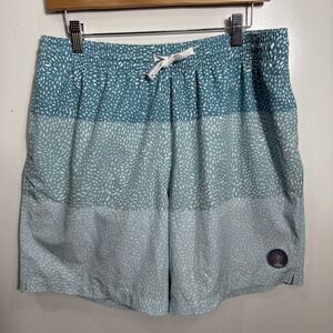 Chubbies The Whale Sharks 7"‎ Stretch Lined Swim Trunks Shorts Men's Size Large